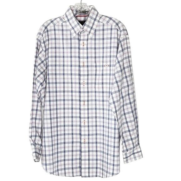 NWOT ORVIS Signature Collection Long Sleeve Button Men's Plaid Shirt Size M - Picture 1 of 16